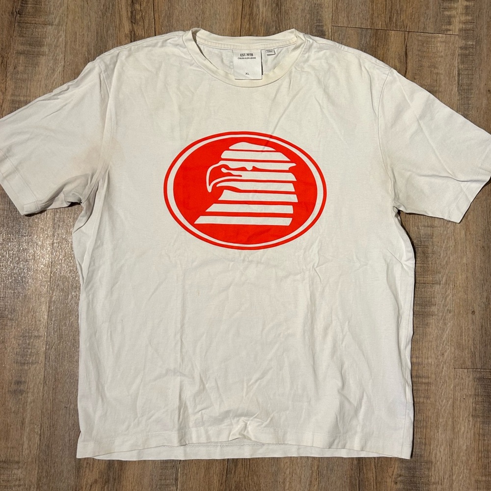 EST 1978 Calvin Klein eagle graphic logo t shirt